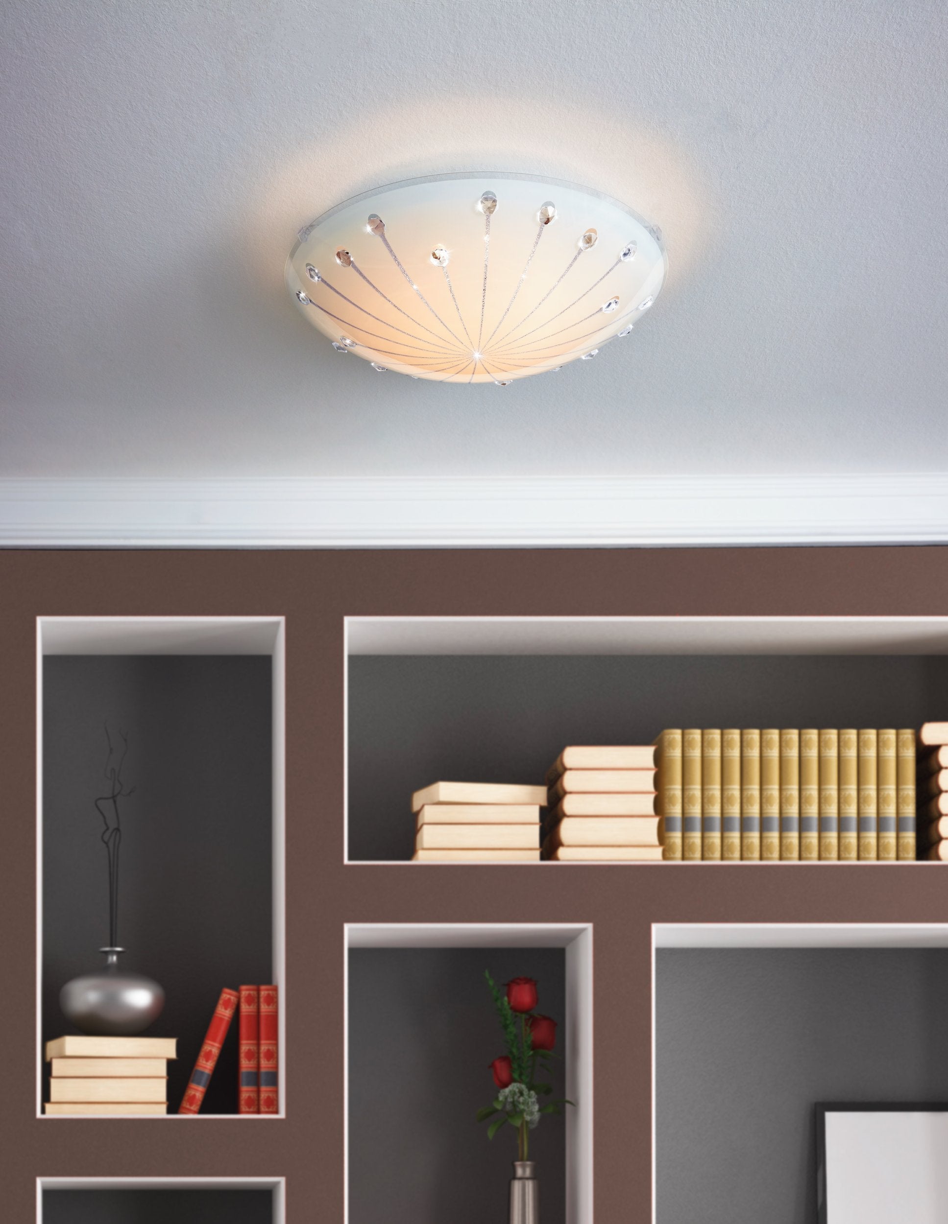 Applique/Plafonnier M1 LED 11W en acier blanc D315mm - 2