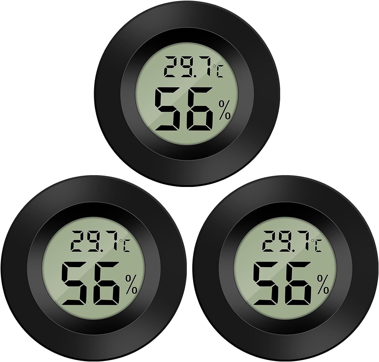 Mini Cyfrowy Termometr LCD Higrometr Temperatura Wilgotność 0~50℃ 10%~99% RH Przenośny Termo Higrometr Wskaźnik do Biura (3 SZTUKI)