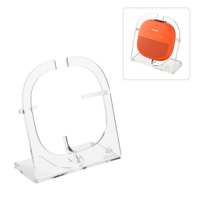 Mensola Da Parete In Acrilico Bianco Per Altoparlanti, Tablet E Organizer Multifunzione – Facile Da Montare, Carica Fino A 800g