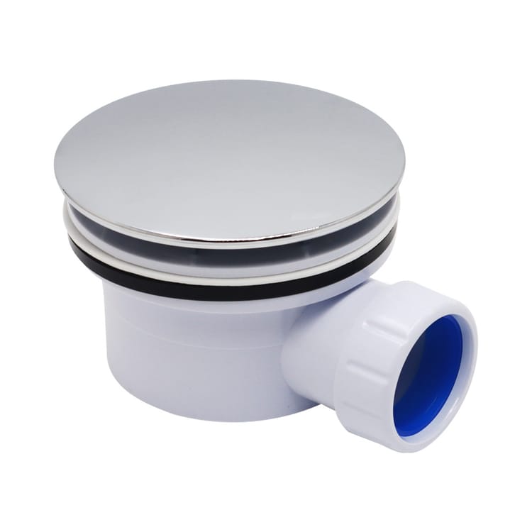 Déstockage Bonde de vidange pour receveur de douche diamètre trou 90 mm coque ABS chromé indispensable montage rapide encombrement réduit - 3