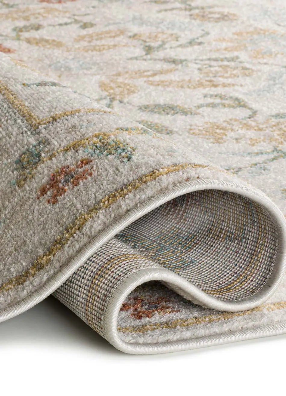 Tapis extérieur beige / multicolore rectangulaire l.200 x L.290 cm SAMARA motifs floraux - ATTICGO - 4