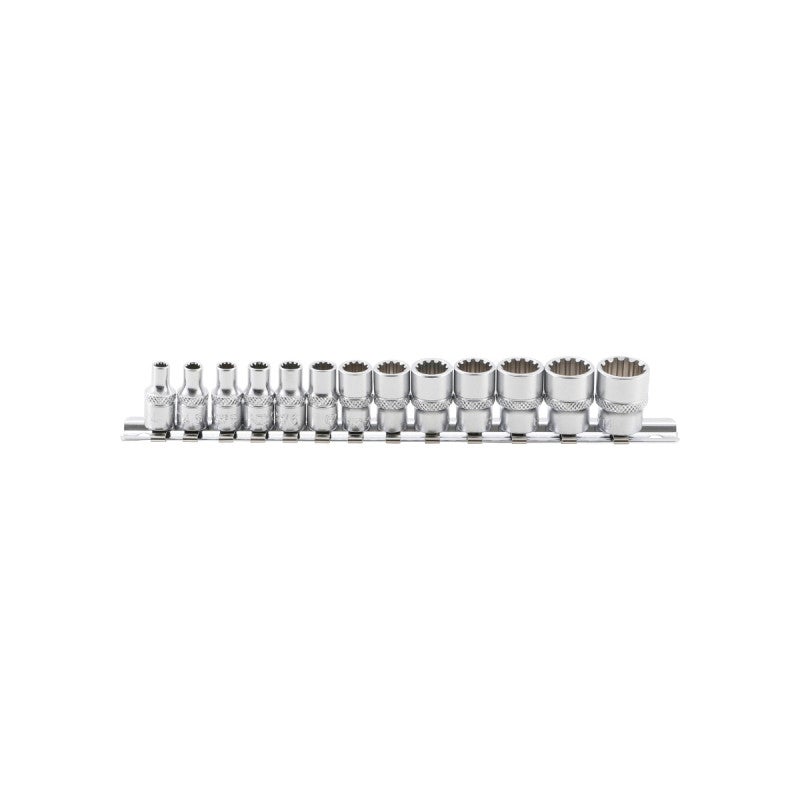 BGS 13-częściowy zestaw nasadek Gear Lock 6,3 mm (1/4") - 2150