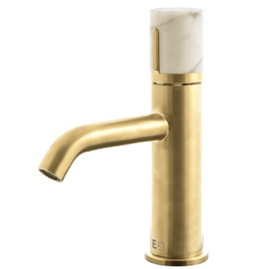 Manopola mitigeur lavabo bas or marbre