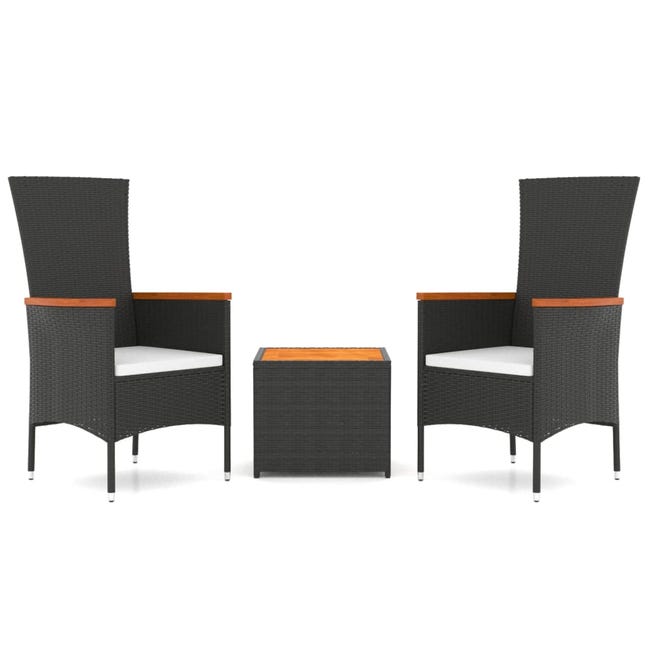 Ensemble bistro de jardin 4 pcs Marron Bois d'acacia massif vidaXL Ensemble bistro de jardin 4 pcs Marron Bois d'acacia massif vidaXL
