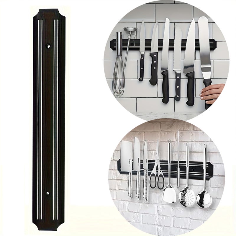 1 magnetyczny stojak na noże, 38 cm, do przechowywania noży i przyborów kuchennych