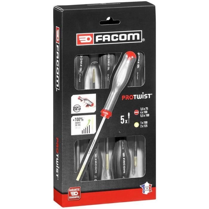Coffret de 5 tournevis PROTWIST® Facom - 3