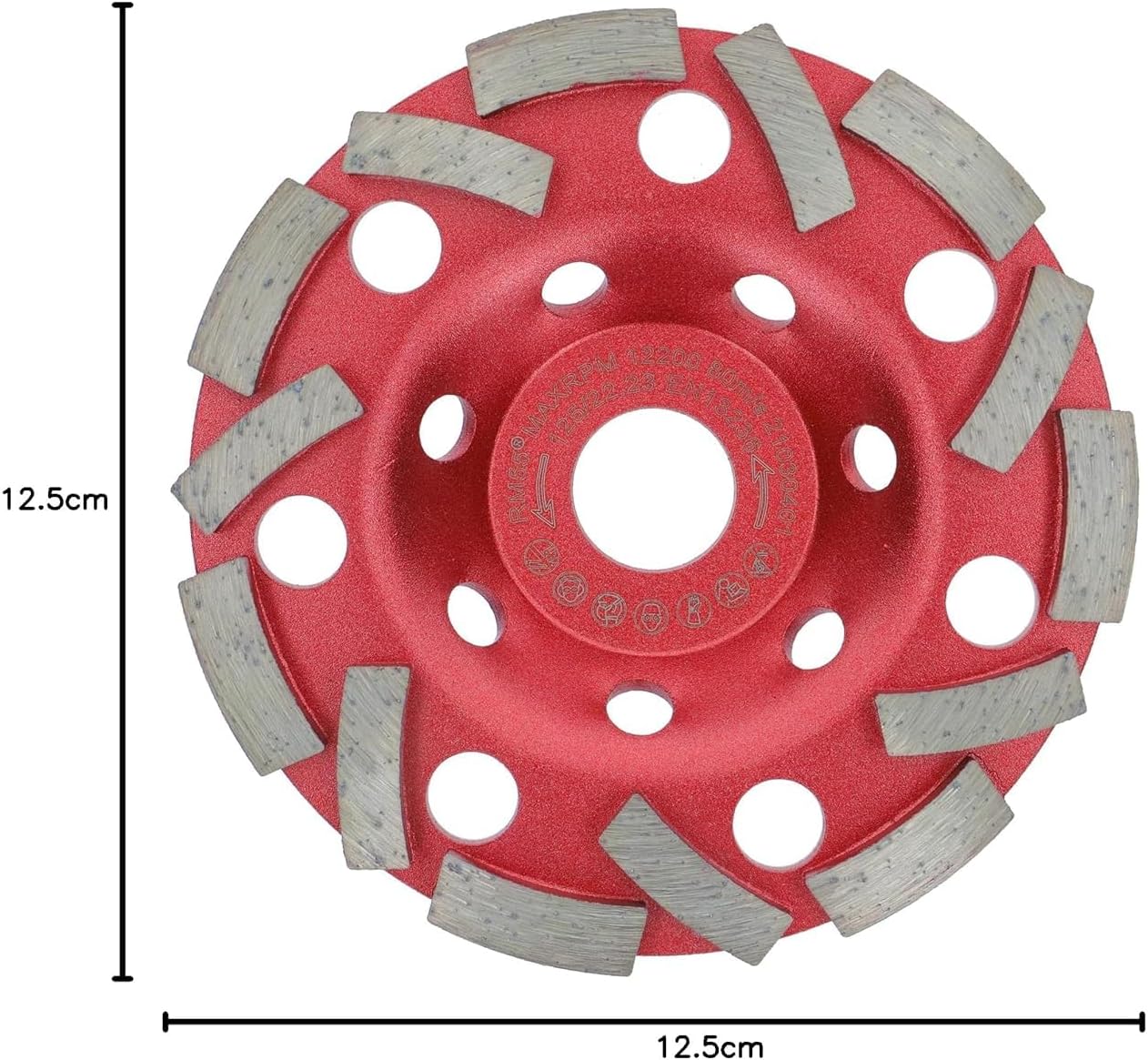 Meule Diamantée Extra Speed 125mm – Plateau de Ponçage pour Béton, Carrelage et Maçonnerie, 22,2mm pour Meuleuse - 3