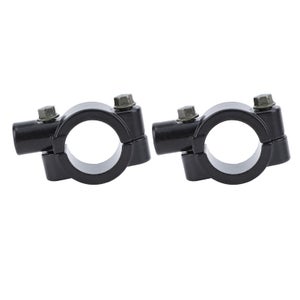 GOOFIT Specchietto retrovisore laterale per moto da 10 mm 1 paio nero con bullone 7/8 sostituzione per del morsetto del manubrio per tutte le moto Dirt Bike Pit Bike Scooter ATV