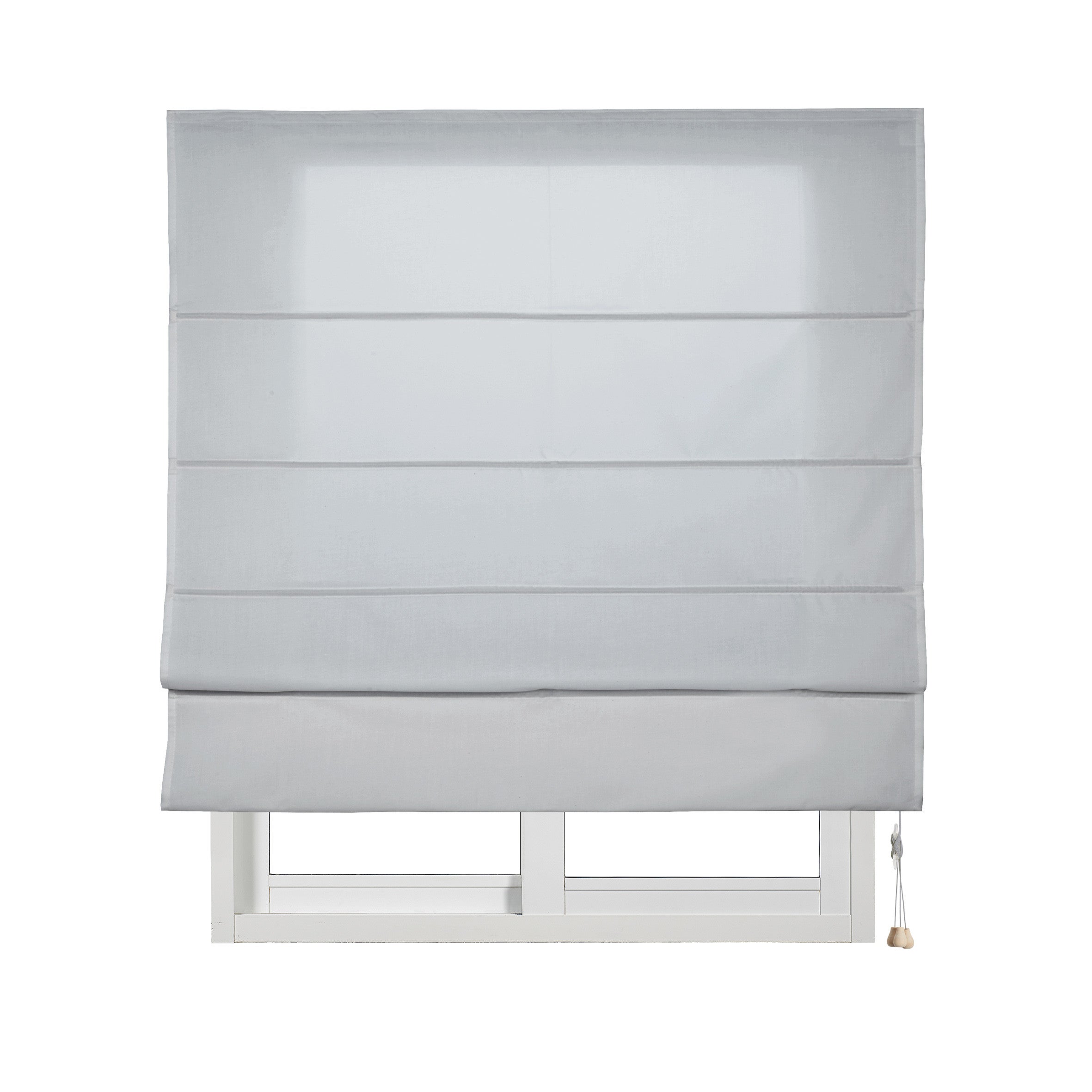 Tende a Pacchetto steccata, Tende Filtranti Camera da Letto, Soggiorno e Salotto Grigio perla 120X175 - 2