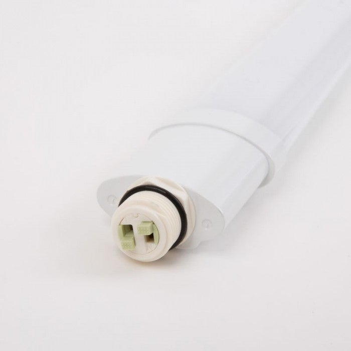 Lampa do garażu piwnicy LED hermetyczna 40W 4000K 4000lm tworzywo sztuczne biała klosz mleczny wym:2,2x120x4cm IP65 Ecolight