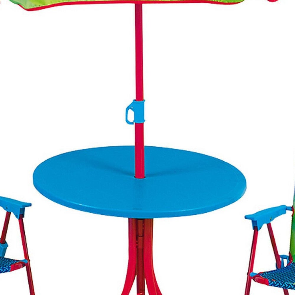 Table Pique-Nique Pat'Patrouille Pour Enfant - 95x75x53cm Avec Parasol 100cm
