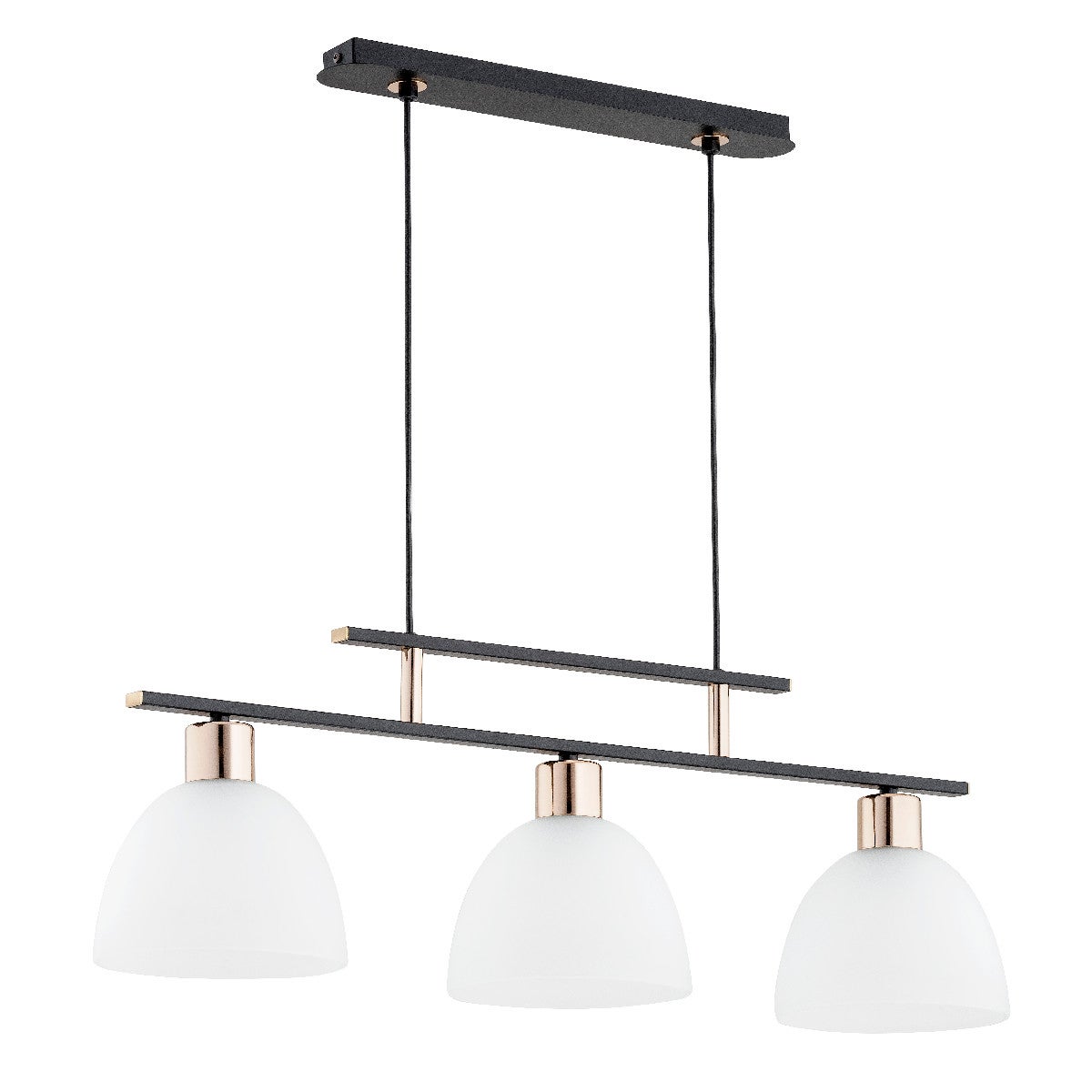 Lampa wisząca Sonata czarno-biała-złota 3xE27x15W nowoczesna wym: 82 x 22 x 85 cm metal Alfa - 3