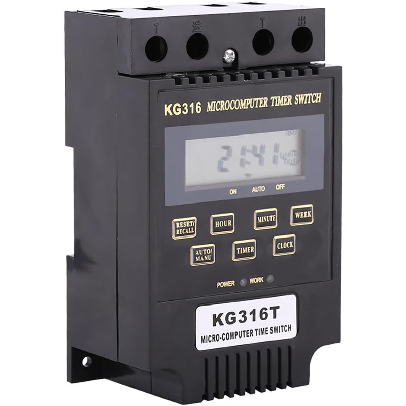 Mikroprocesorowy sterownik czasowy KG316T – cyfrowy programowalny przekaźnik czasowy z wyświetlaczem LCD
