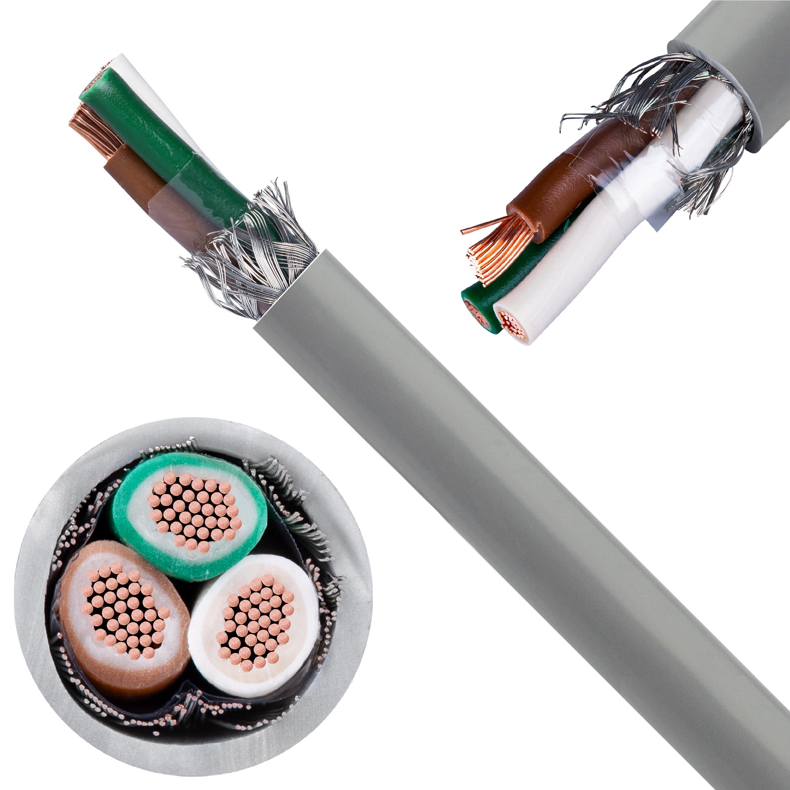 Kabel sterowniczy BiT LIYCY 3x0,5mm2 szary 300/300V ekranowany olejoodporny linka Bitner 100m