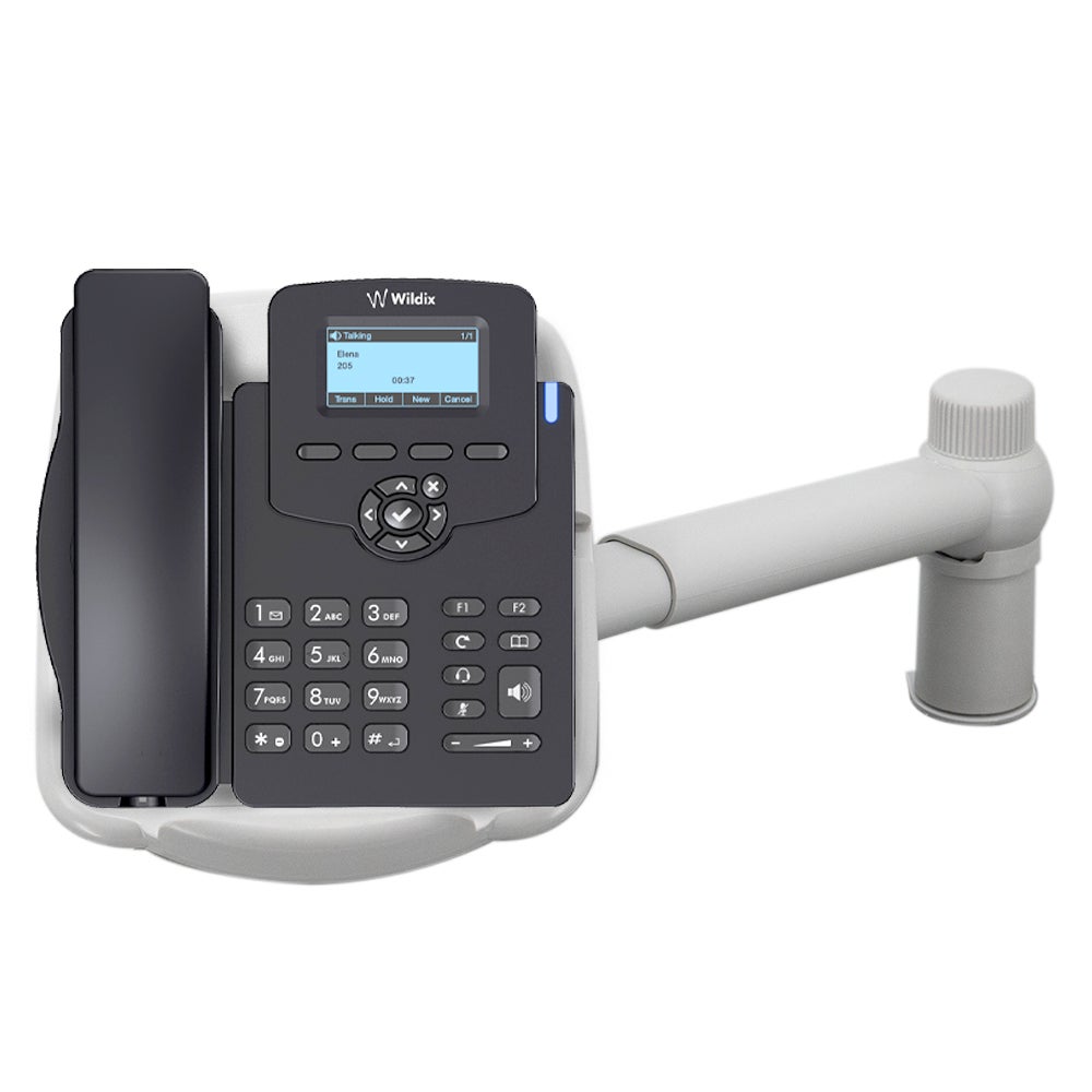Support pour téléphone fixe avec bras rotatif 360 degrés | Leroy Merlin