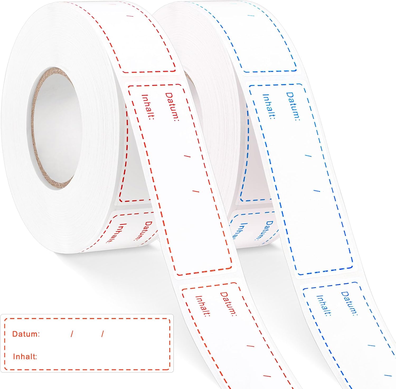 1000 Étiquettes De Congélation Autocollantes 75x25 Mm - Imperméables, Amovibles Pour Pots, Verres, Aliments - 9