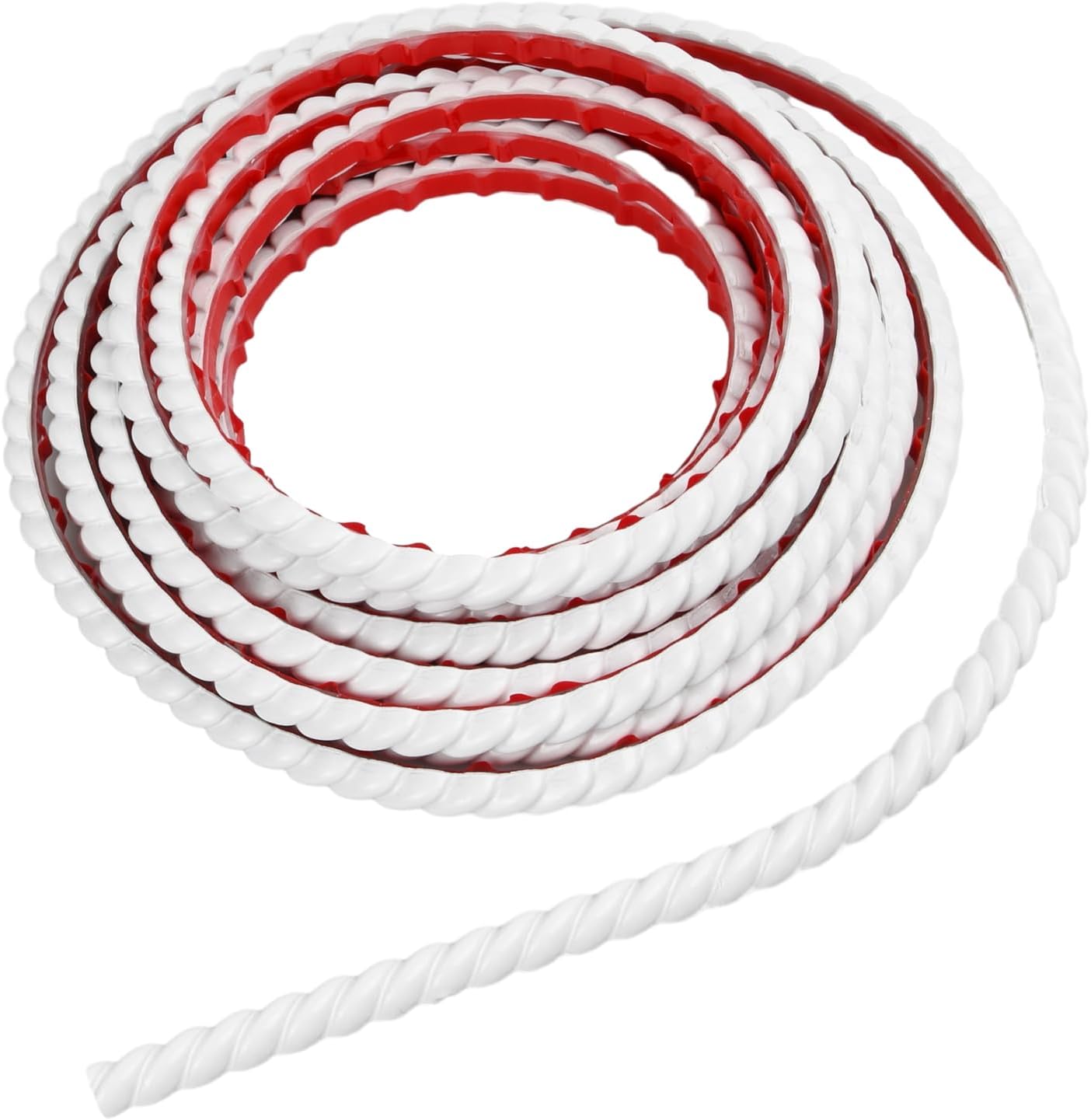Moulure Flexible, Bande de Calfeutrage Auto-Adhésive de 20 Pieds pour Dosseret, Coin de Mur, Sol