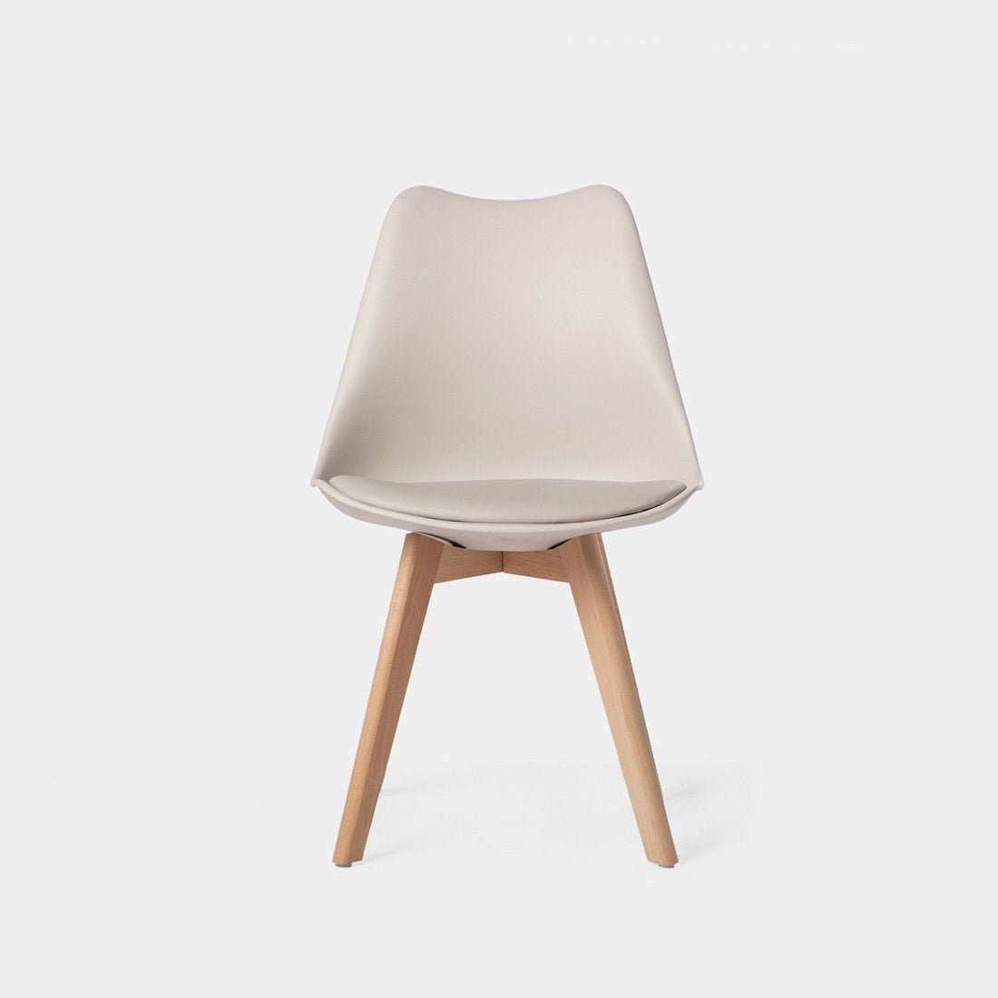 Chaise en polypropylène beige Kler - 3