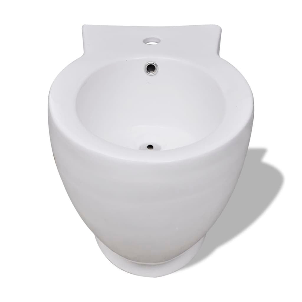 Bidet rond Céramique haute qualité Blanc vidaXL - 3