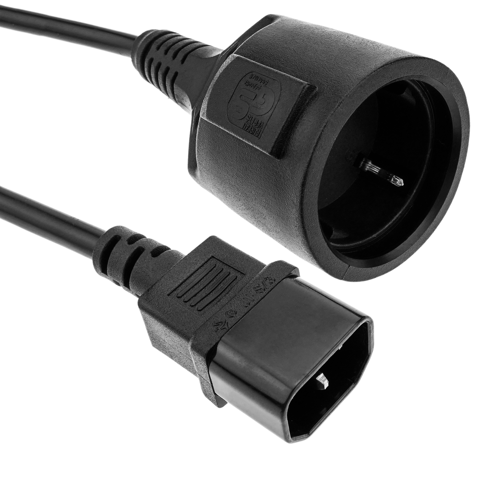 Adaptateur IEC C14 Vers CEE7 Femelle - Référence 809071 - Neuf Sous Emballage