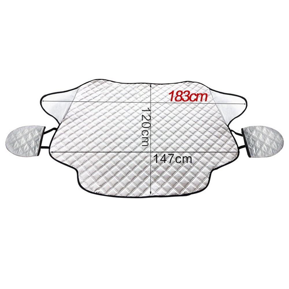 Pare Soleil Voiture Pare Brise Avant, Protection Avant Parfaite Contre Les Rayons UV et la Chaleur dans, Pliable, Universelle, Argenté, 190 * 126cm - 2