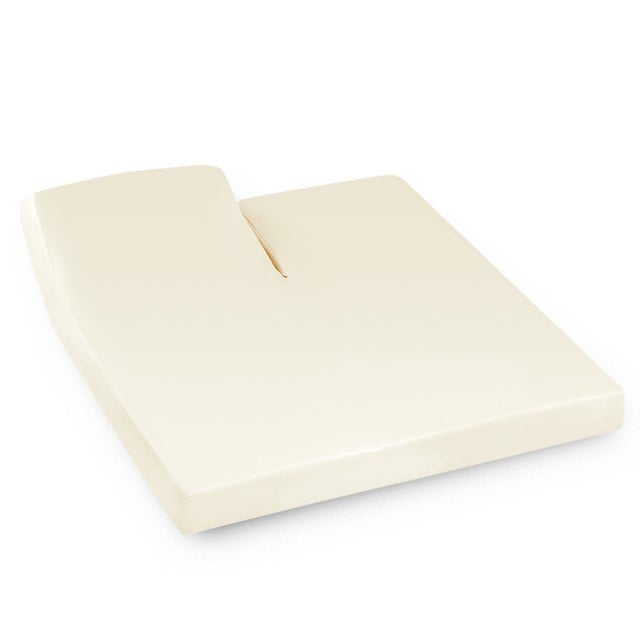 Drap housse relaxation uni 2x80x200 cm coton ALTO Crème TR Tête relevable uniquement