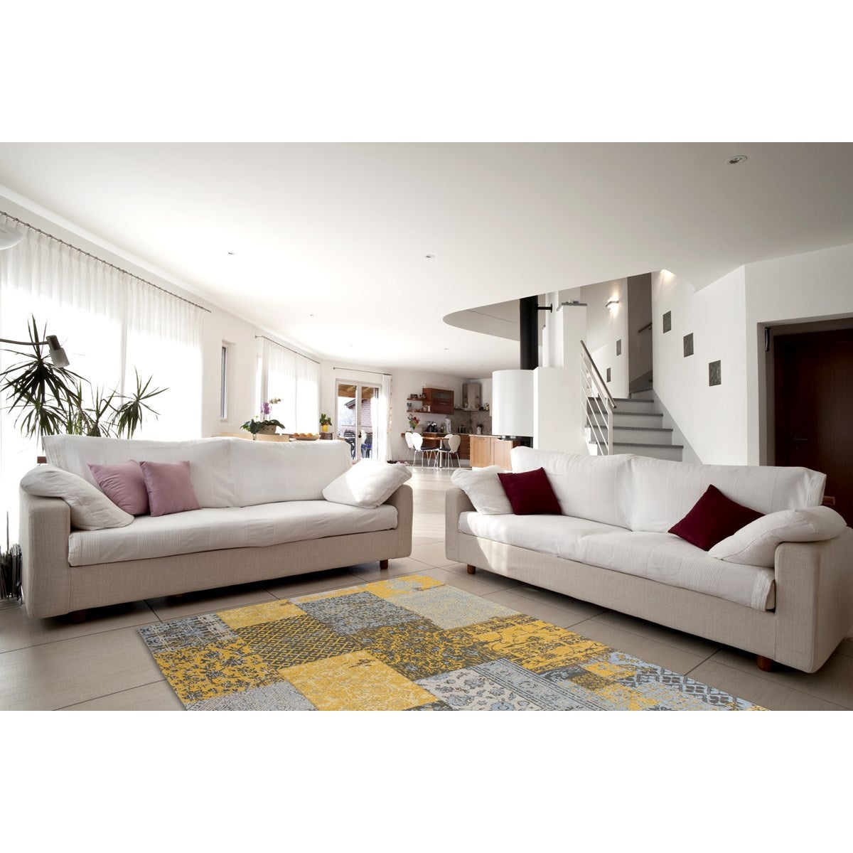 Tapis de salon coton vintage MELODY 80x150 cm - 2