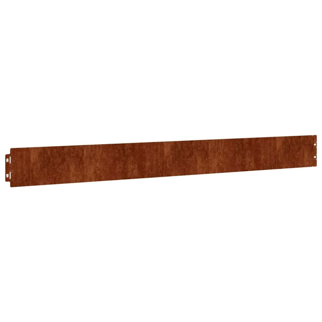 Bordures de pelouse 10 pcs 10x103 cm acier corten flexible vidaXL - 4