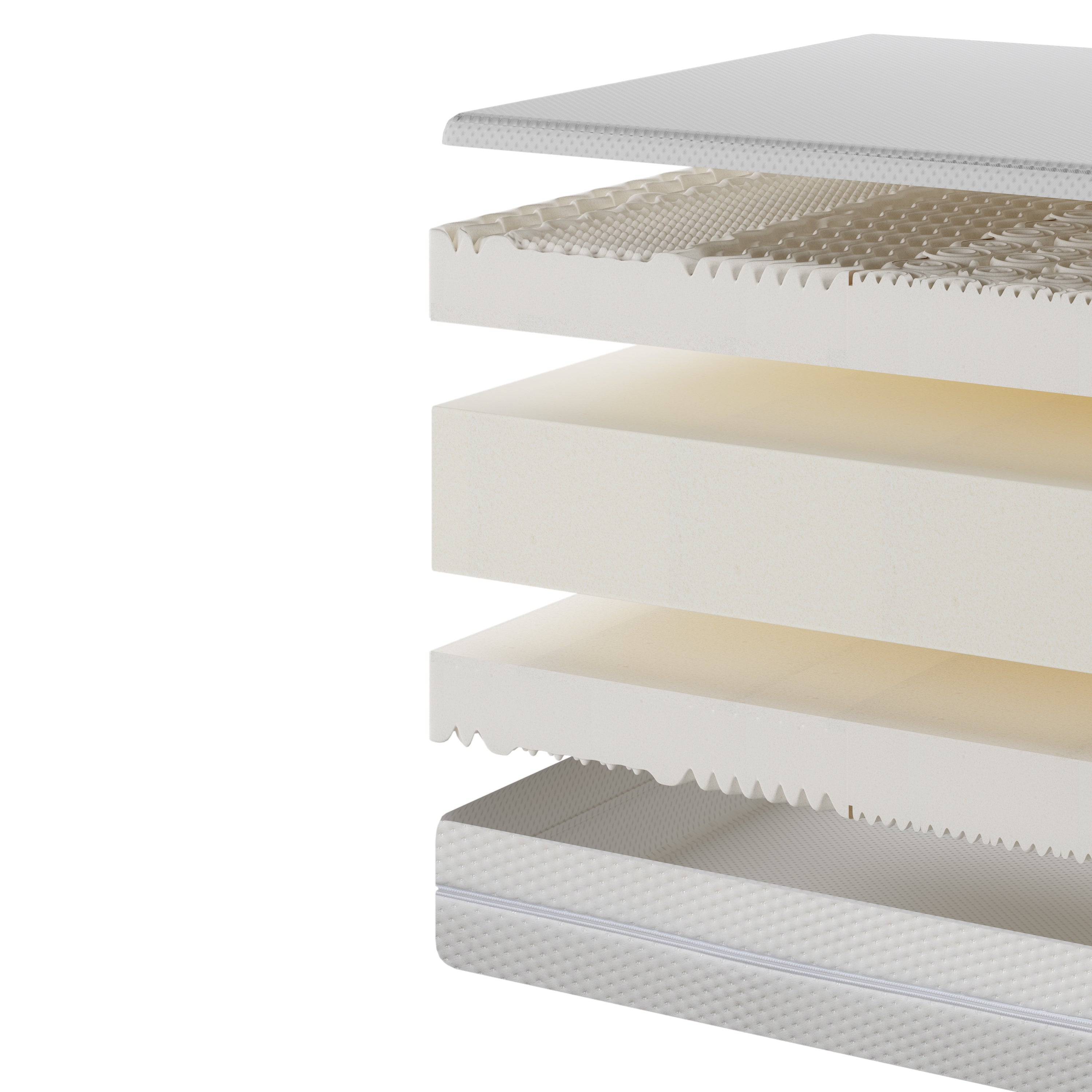 Matelas 140 x 200 cm mousse 7 zones de confort ép.20cm - Merax - 9