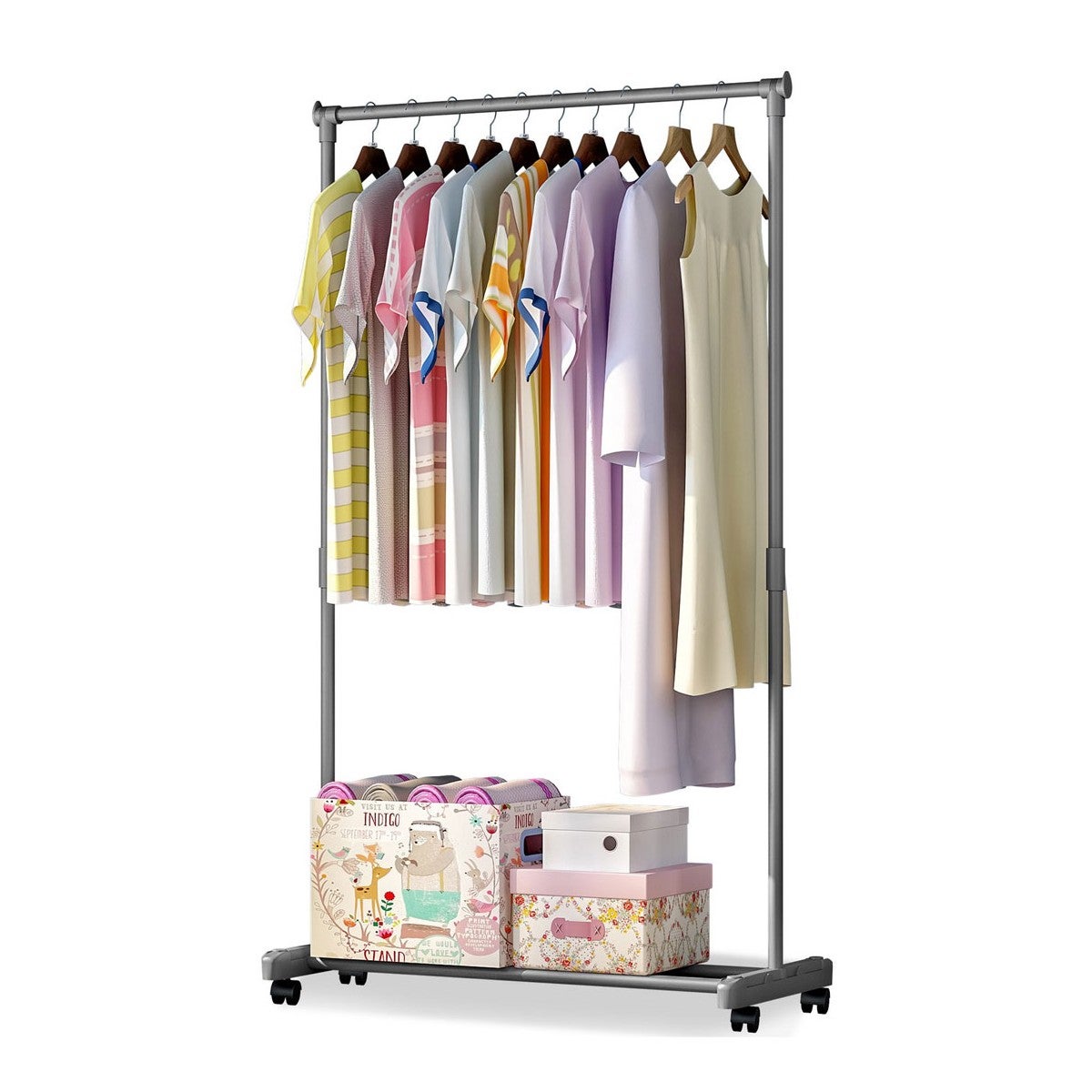 Stender Appendiabiti Porta Vestiti con Ruote Carrello Stand Attaccapanni | Leroy Merlin