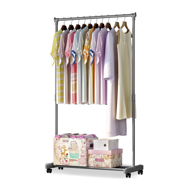 Stender Appendiabiti Porta Vestiti con Ruote Carrello Stand Attaccapanni | Leroy Merlin Stender Appendiabiti Porta Vestiti con Ruote Carrello Stand Attaccapanni | Leroy Merlin