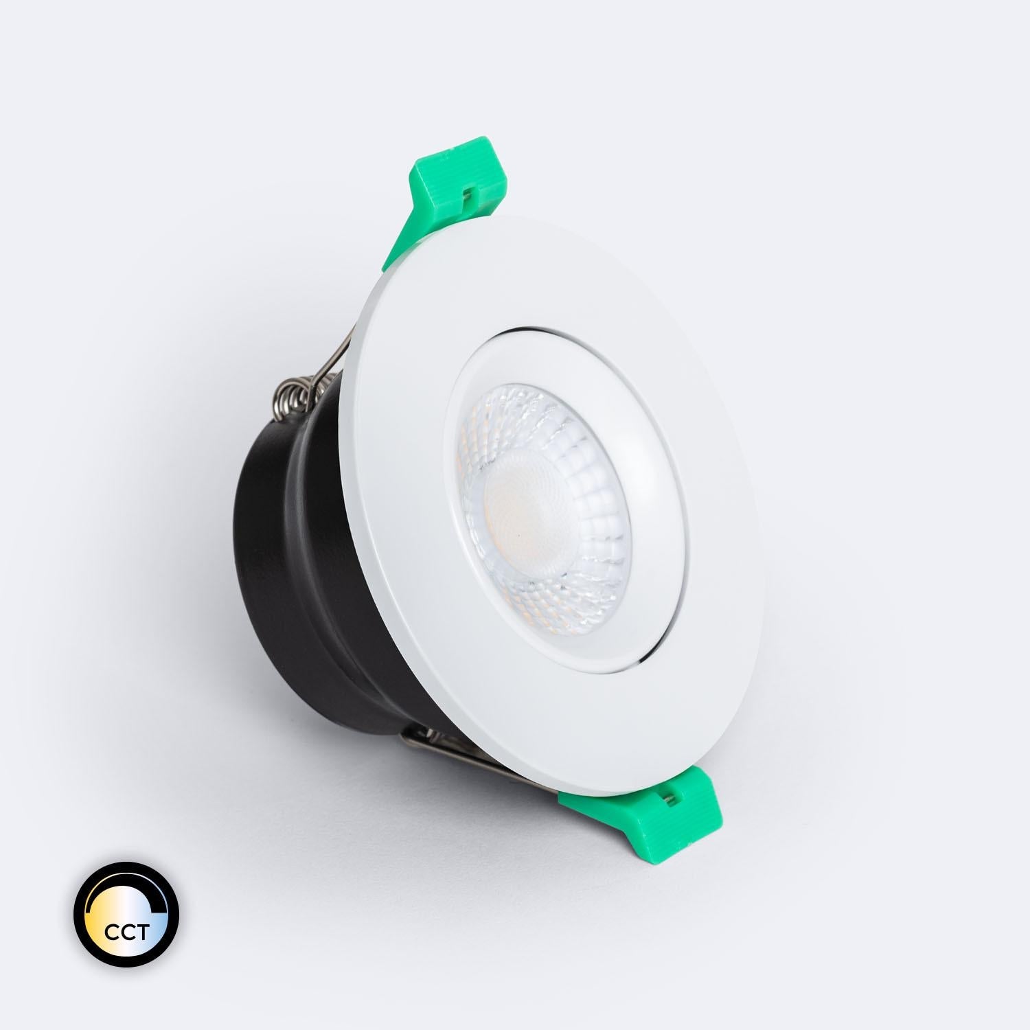 Ledkia Portafaretto Downlight Circolare Basculante per Lampadina LED GU10 / GU5.3 Foro 70mm Bianco | Leroy Merlin