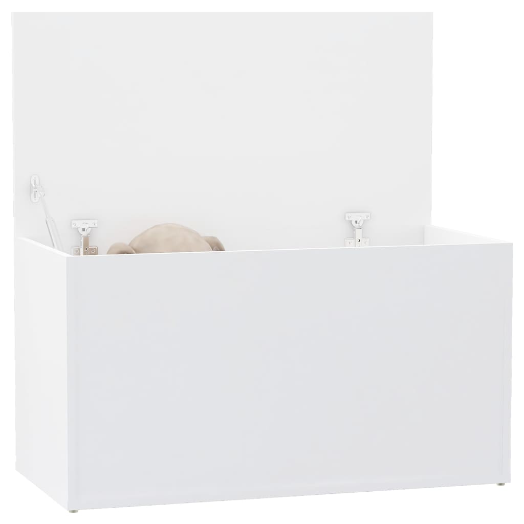 Coffre de rangement Blanc 84x42x46 cm - 3