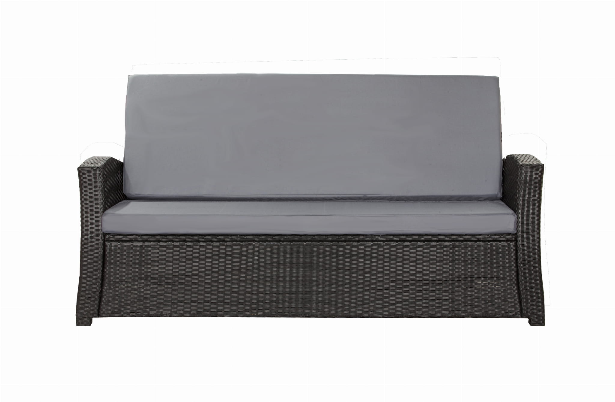 Cojines para sofá de exterior grises cojines para sofá cojines para banco de jardín de 3 plazas 160x60x50cm cojines para muebles de poliratán-slim