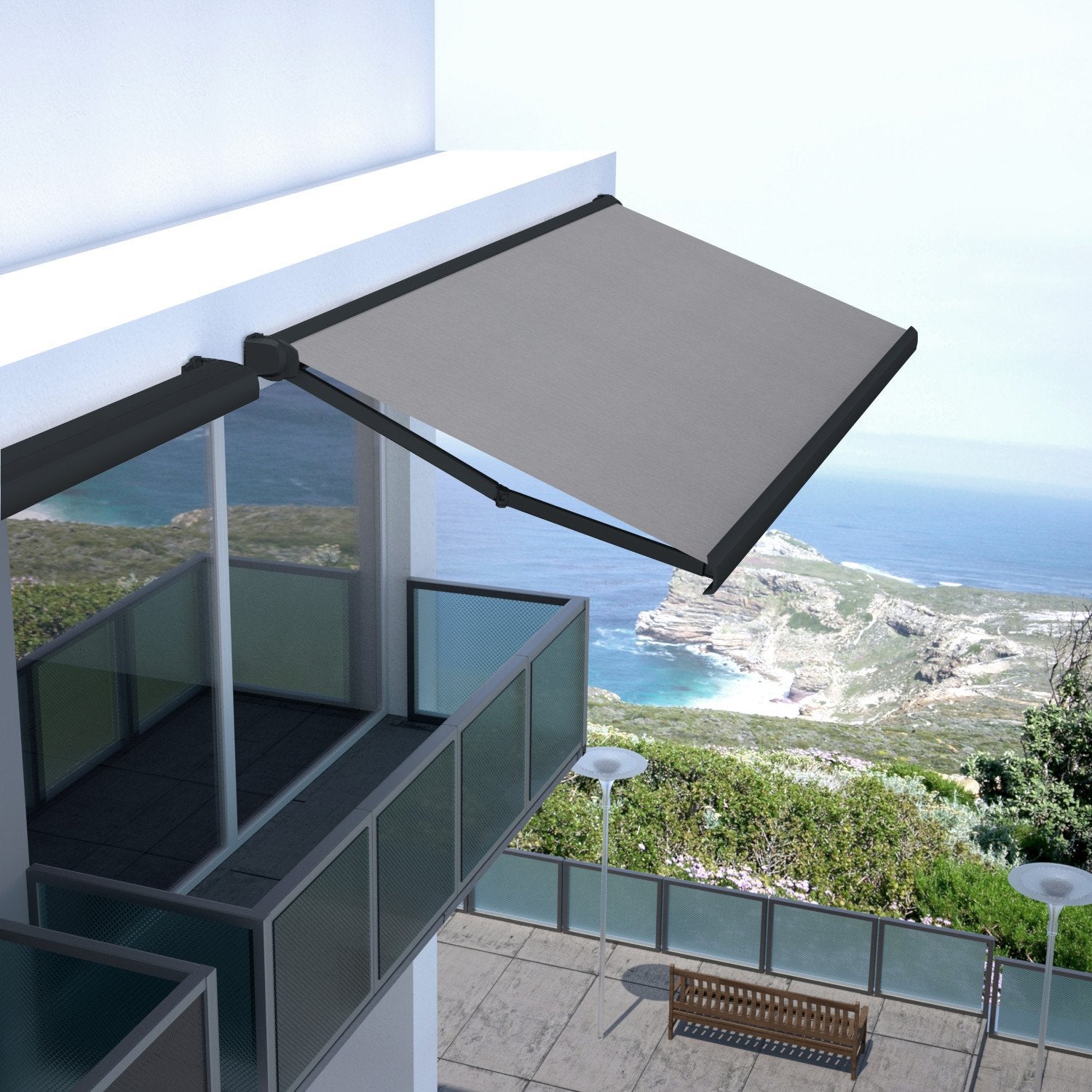 Store De Terrasse Coffre Int gral Solares Motoris RAL Anthracite 5 1 X 