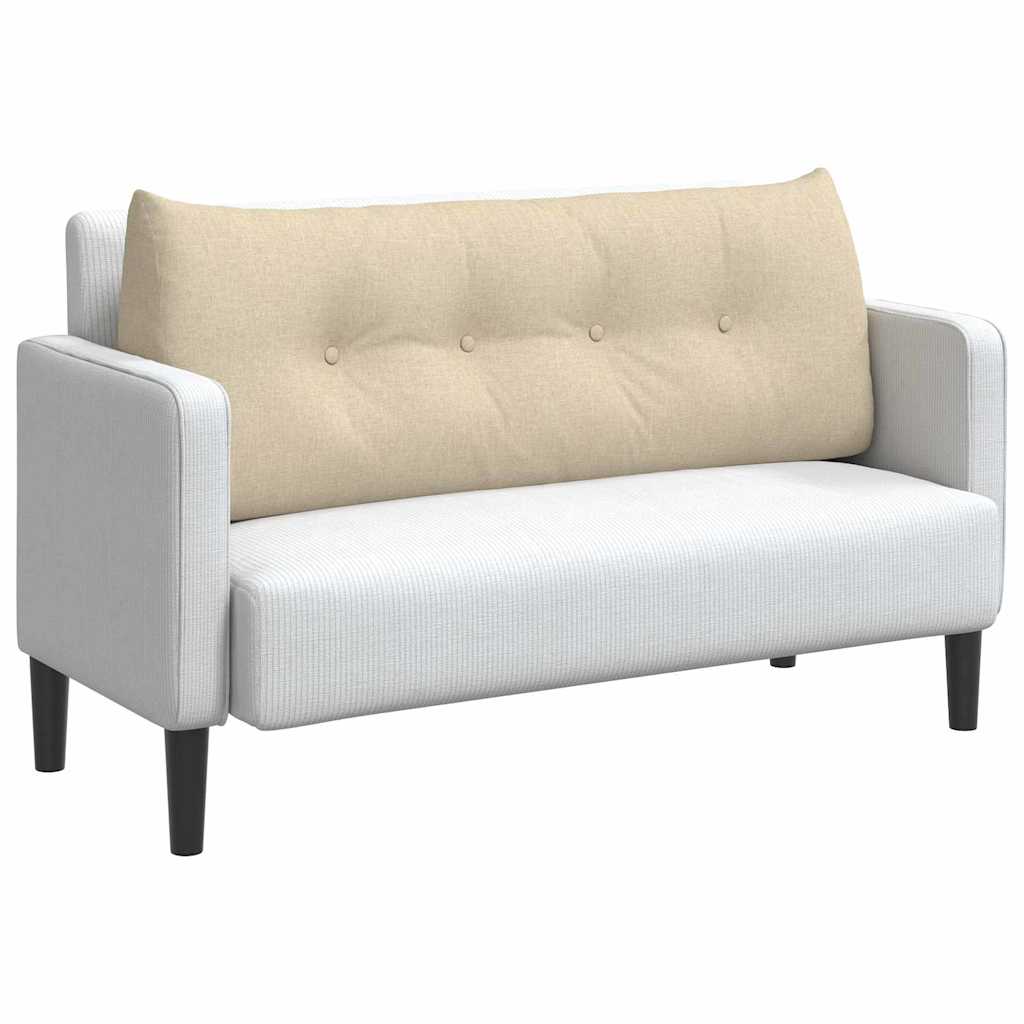 Coussin de Dos Crème 120 x 24 x 50 cm tissu vidaXL - 4