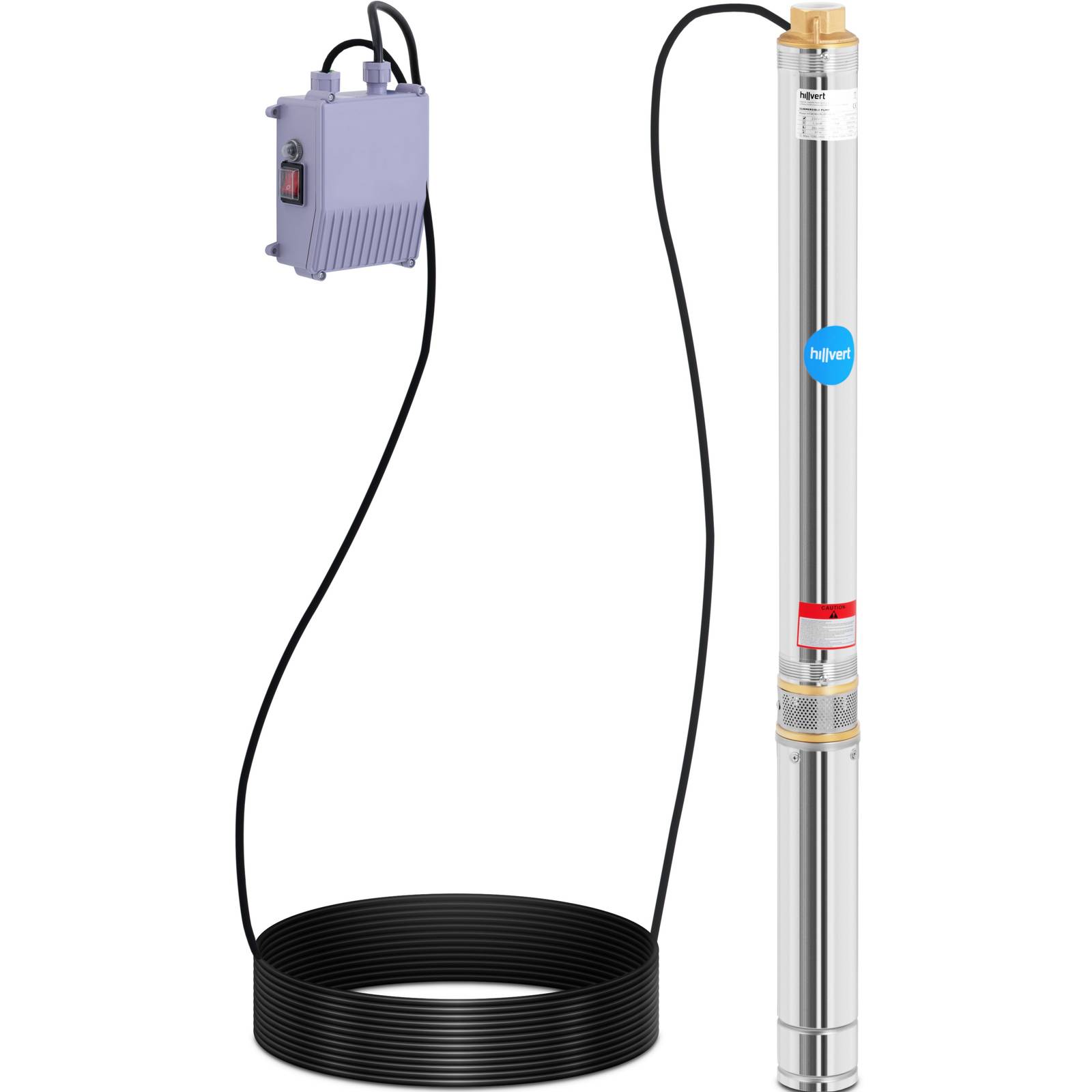 Pompe submersible hillvert Débit de 5 580 l/h 1 100 W Hauteur — free download