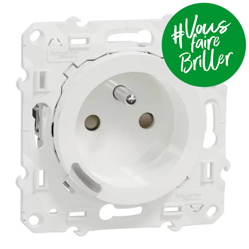 Inteligentne gniazdko Schneider Electric Wiser Odace białe Zigbee 3.0