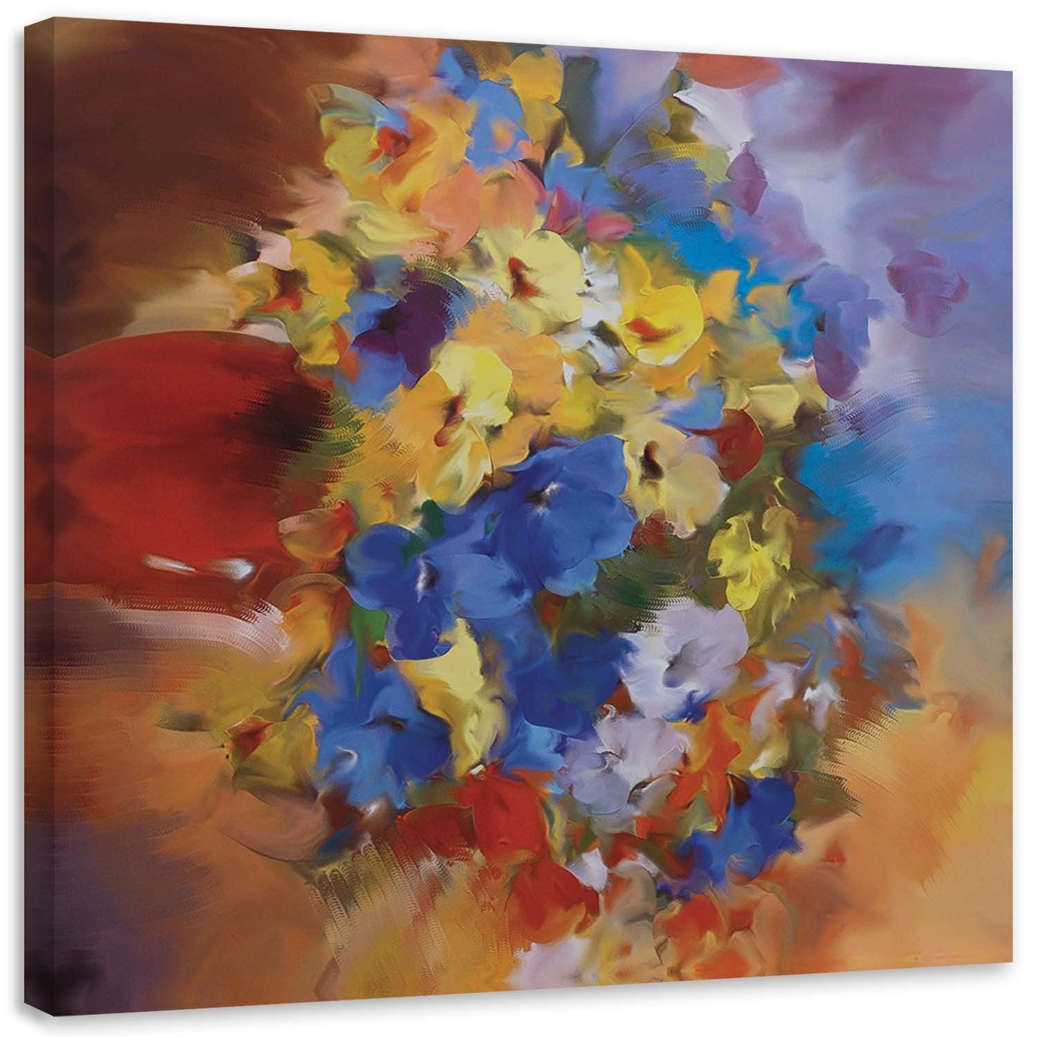 Obraz, Kolorowe kwiaty na łące 60x60