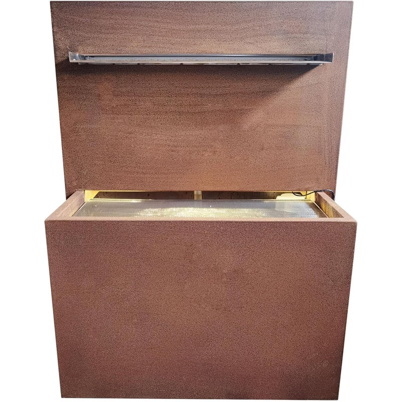 Fontanna wodospadowa KÖHKO® z oświetleniem LED Wysokość 92 cm Fontanna wodna ze stali corten / stali nierdzewnej 31007