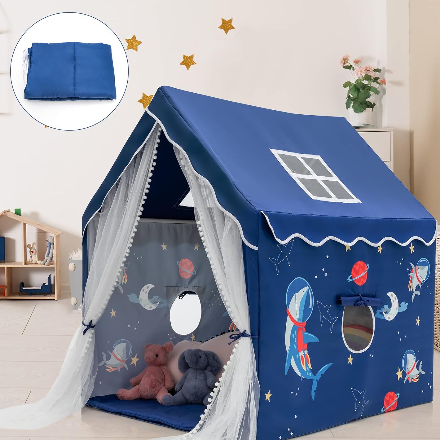 SPRINGOS - Tipi Tenda Per Bambini Coperta Gioco Tenda Di Cotone Indiano