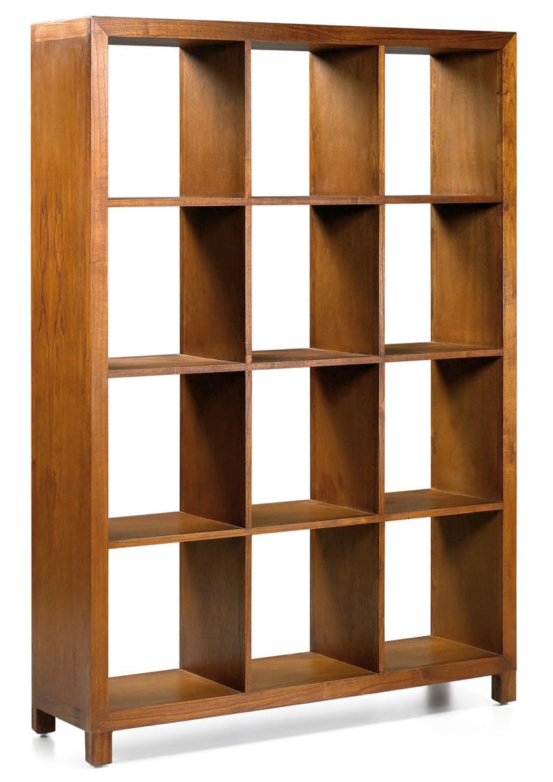 Librería Mindy madera maciza 12 compartimentos Orka 135 cm | Leroy Merlin