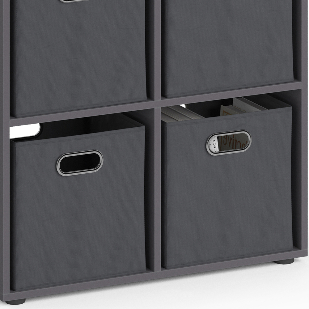 Vicco Meuble de rangement cube Tetra, Gris, 72.6x72cm - 6