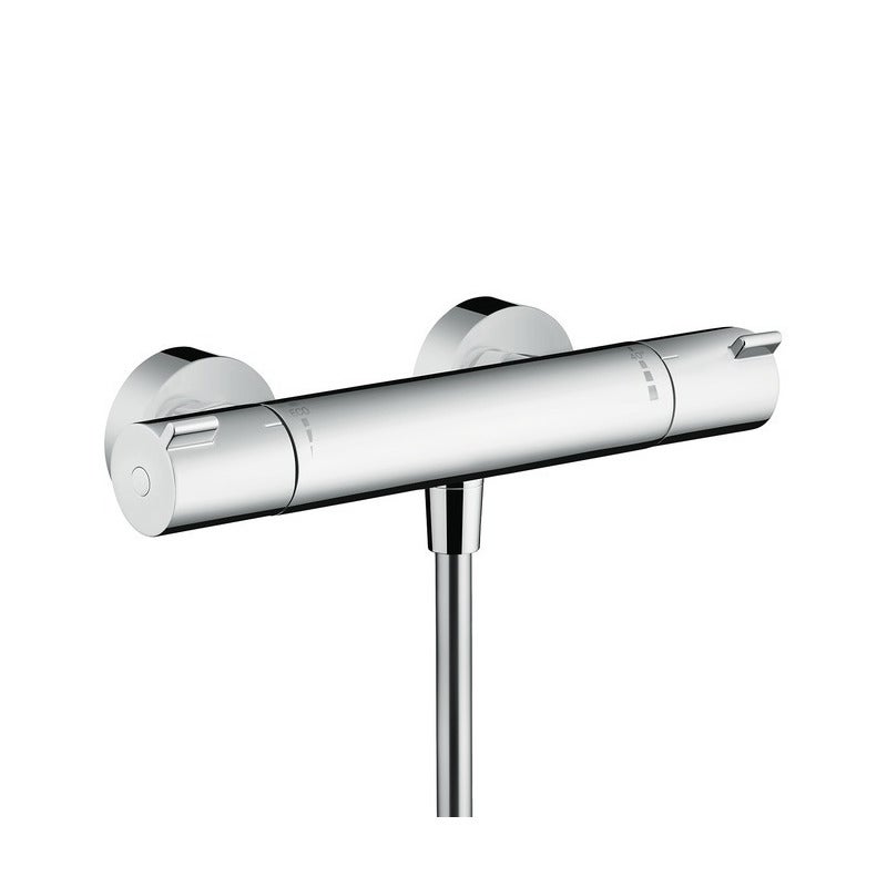Ecostat Set mitigeur thermostatique + Barre 65cm + Douchette 2 jets + Flexible, Chrome (13211000-Vernis) - 2