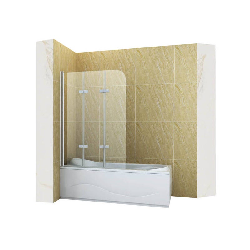 SILLA Parawan nawannowy MARION 3-skrzydłowy 120x140 cm ruchomy Chrom