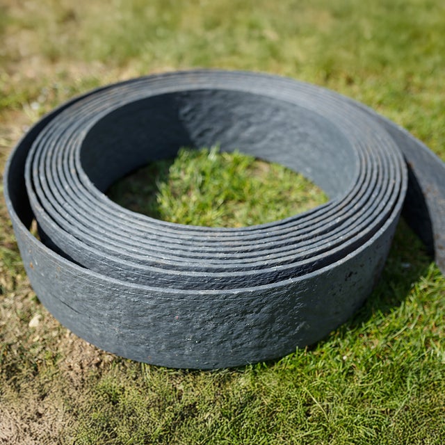 Rouleau de bordure LATTE-ECO de jardin gris 14 cm × 10 m – ENVIROTISS