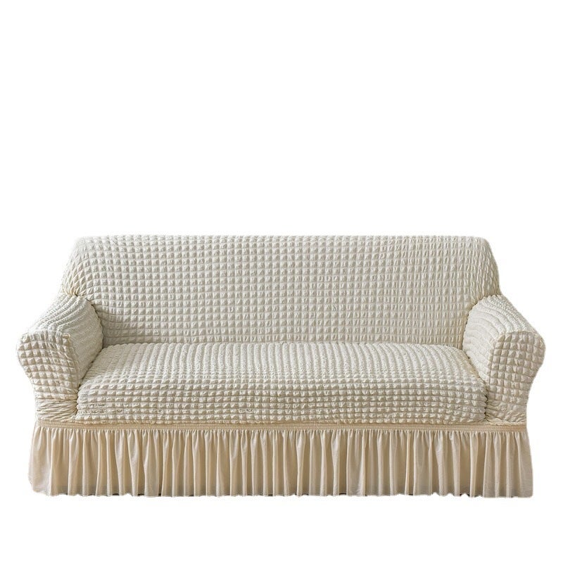 Bonita funda elástica para sofá (para sofás de 3 plazas de 185 a 230 cm)