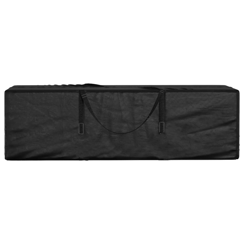 Sac de rangement pour coussins de jardin noir 135x40x55 cm PE - 2