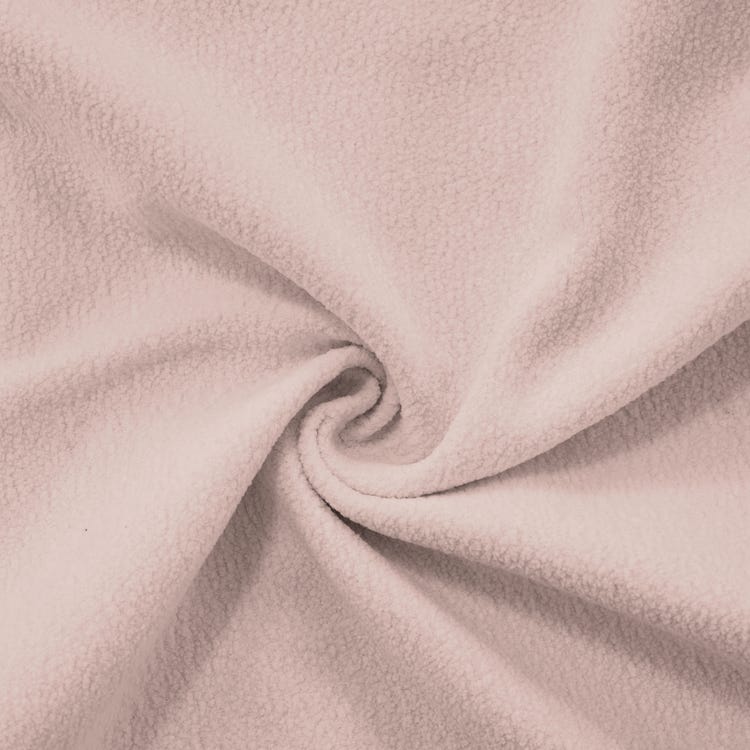 Canapé d'angle 3 place avec pouf amovible, en tissu, rose - 8