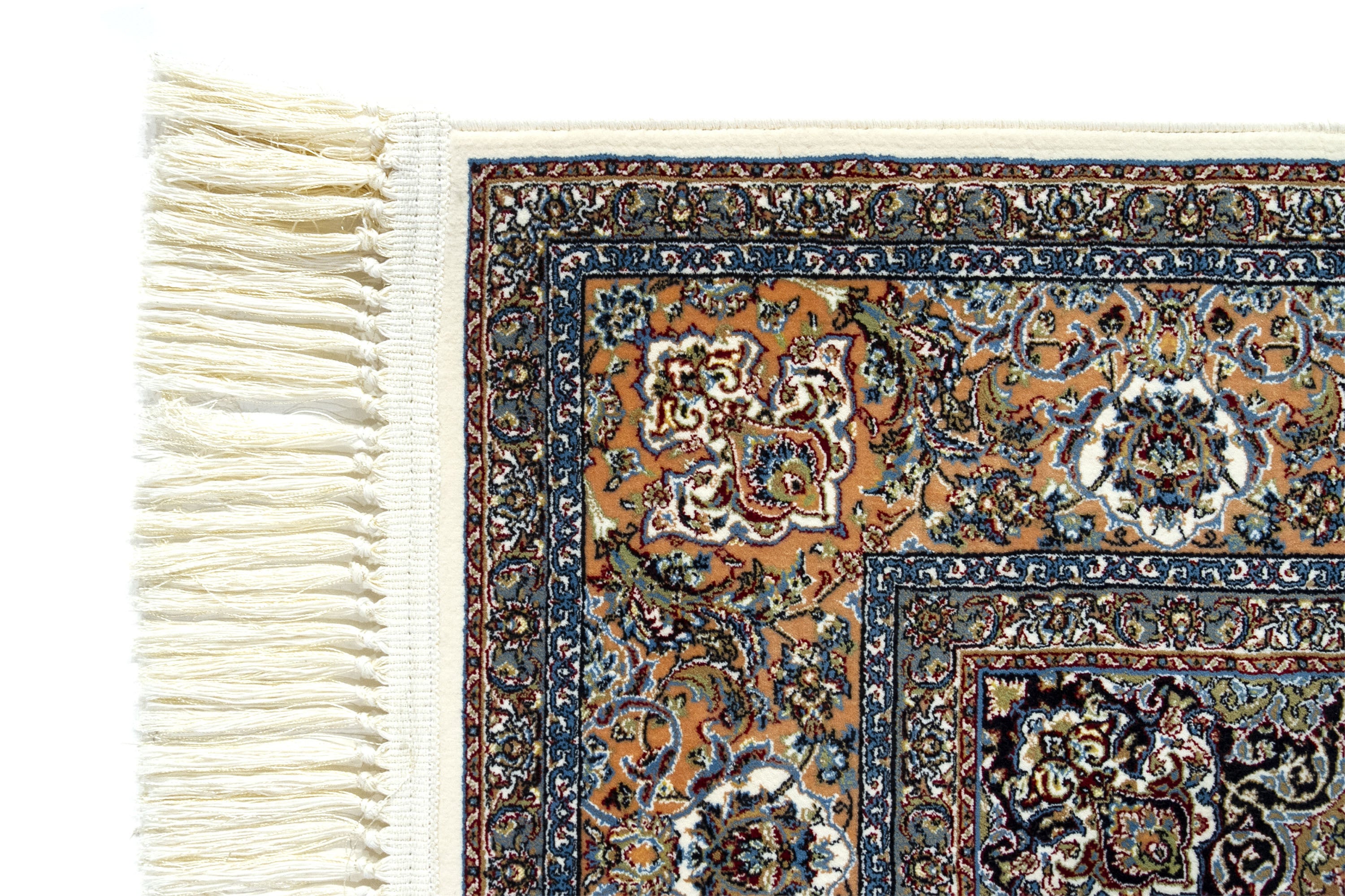 Hamid - Tapis 300x200cm marron motif floral oriental - 6